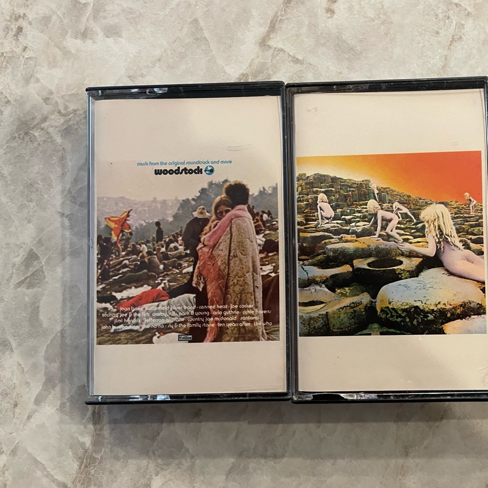 Woodstock Music Cassette Tapes, 1 $ 2, Led Zeppelin’s Houses of the Holy